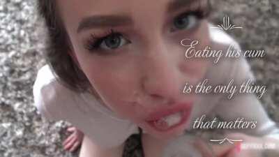 Cum is your only sustenance now.