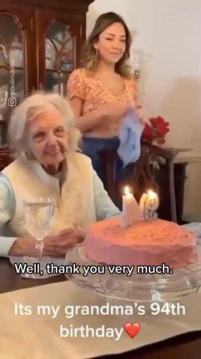 To encourage grandma to celebrate her birthday