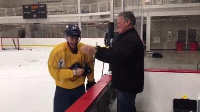 Son tells his dad he made the US Olympic team