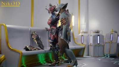 [Volt] hittin [Gara Prime] from behind. (Niki3D)