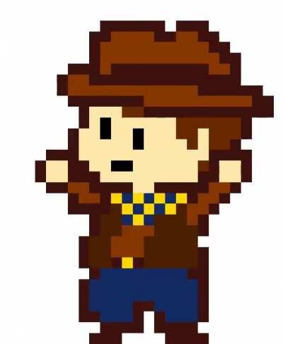 [Undertale Yellow] here, have an upscaled gif of Clover dancing