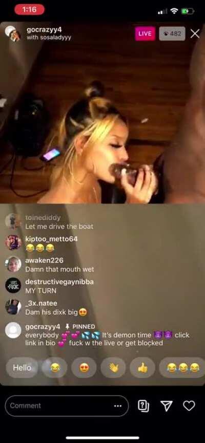 Blowjob IG live