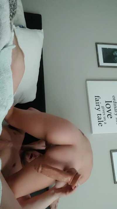 Double vaginal makes me squirt HARD! This is 1 of 3 and they get bigger! Would u guys let me soak u? [OC]