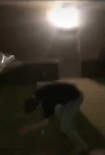 Attempting to shatter a bottle