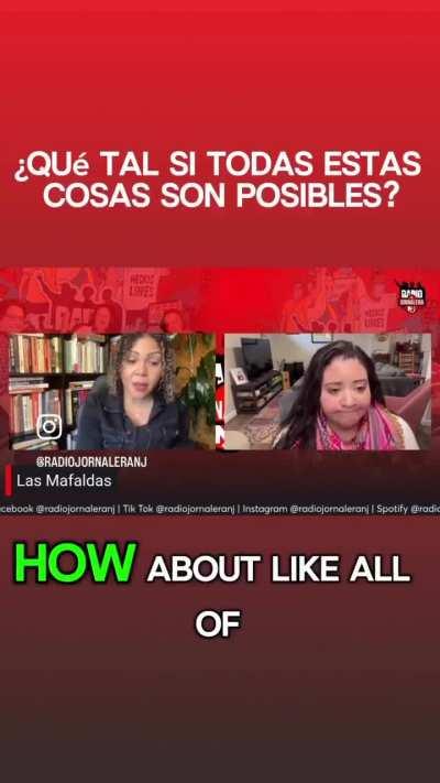 How about we treat healthcare as a human right and not a business? - Claudia De la Cruz