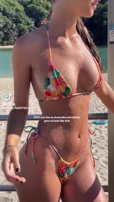 Slowed down legendary showering clip