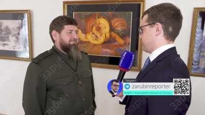 Ramzan Kadyrov sends greetings to Ukrainian intelligence .