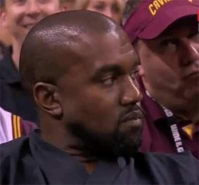 kanye watching snl like