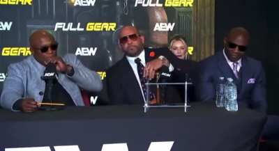 Full segment of the Hurt Business at the post-Full Gear media scrum