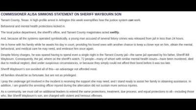 Tarrant County jail had a death exactly like George Floyd's, an officer knelt on Anthony Johnson's back, a Marines veteran, suffocating him. Alisa demanded answers after 75 jail deaths. The sheriff piggybacked of O'hare's abuse and said he's not on speaki