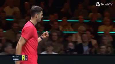 Member request: two Hubi Hurkacz highlights from the Carlitos match at Rotterdam