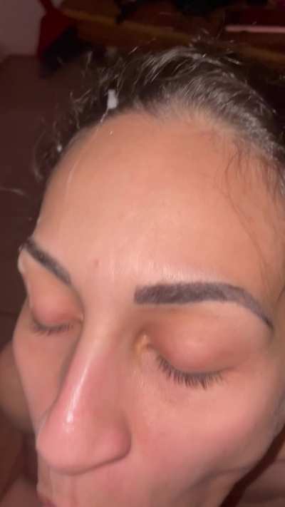 I love when he sprays my face. Comment if you think I need a bigger facial