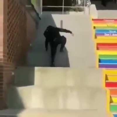 I aint takin the gay stairs