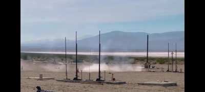 Dynamic static test of rocket engine 