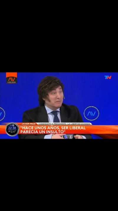 Milei acerca de sus insultos y como lo muestran los medios