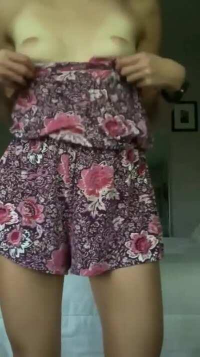 I miss the days I could wear a romper outside with nothing underneath...