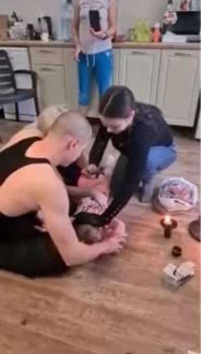 The parents paid ₽60,000 Rubles to perform the rite of exorcism on the poor child