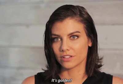 I want to please Lauren Cohan with my cock so bad