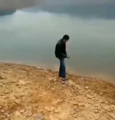 Skipping rocks is so relaxing