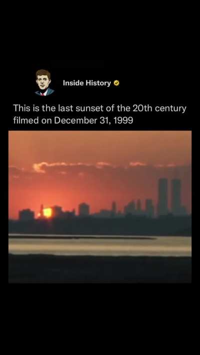 This was the last sunset of the 20th century filmed on December 31, 1999.