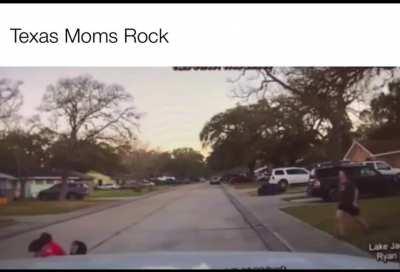 Peeping into a teenager's window then trying to escape past mom.