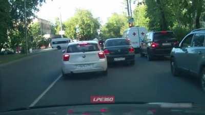 Confronting the bad driver behind you who then decides to just flatten you