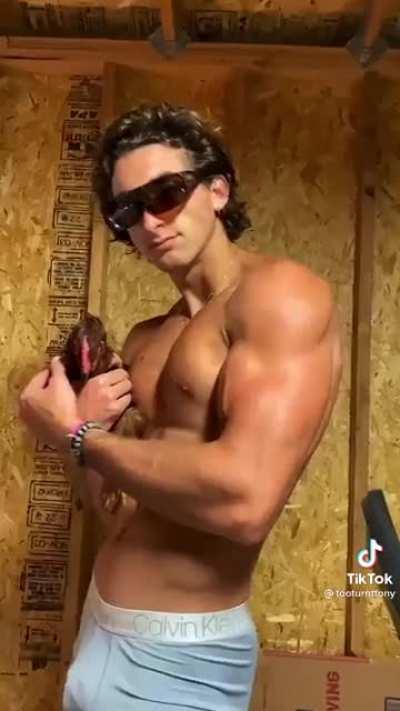 He really loves birds