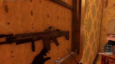 Smash a display case, grab a rifle!