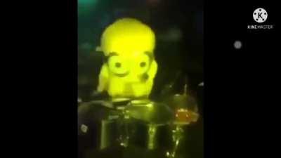 cursed_minion drumming
