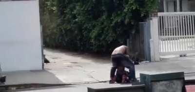 Anime fan gets into a street fight