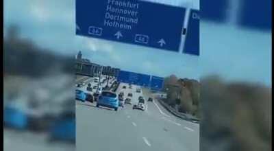 Illegal streetrace, two Lamborghini, one Porsche and the outcome.