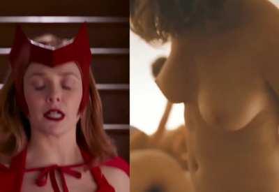 Reminder of what Elizabeth Olsen had under that sexy Scarlett Witch costume