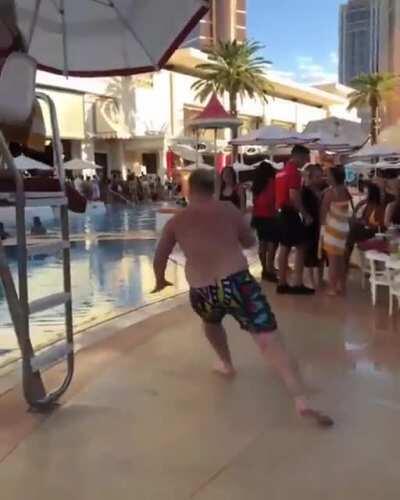 HMF while I try to jump into the pool
