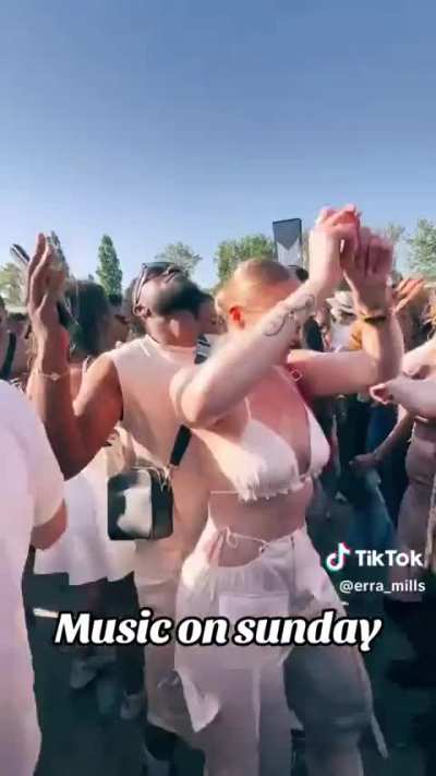 Enjoying their Sunday