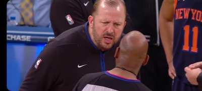 [Highlight] Thibs with his traditional gameface on while asking the ref 