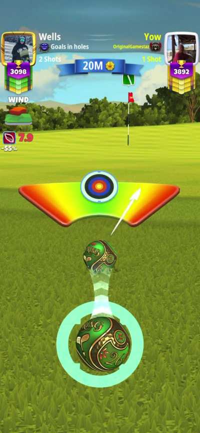 Opponent hit this shot & the game ended. He won.
