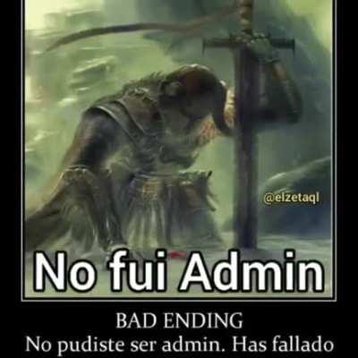 No fue admin f por el pana