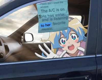 She is Listening to her favorite music (Music by the Shark V-Tuber)