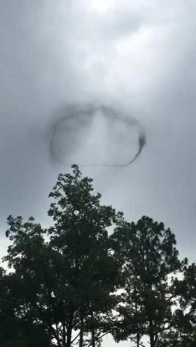 Lightning smoke ring earlier today, East Central Ga