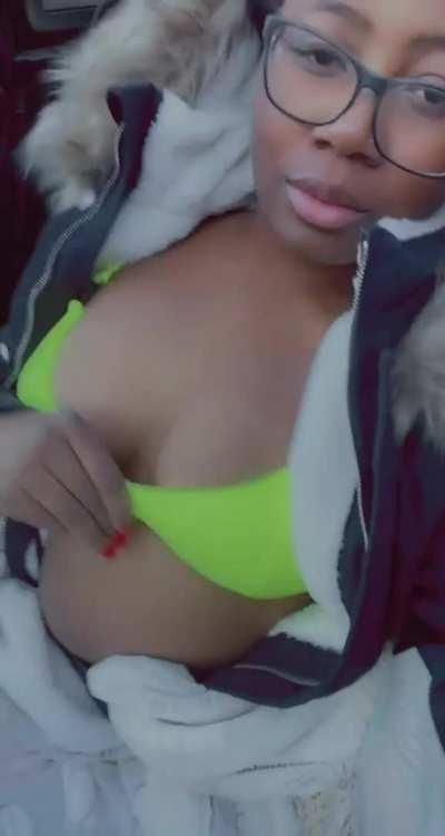 Oops, had a little slip... Would you come fuck me in the jeep?