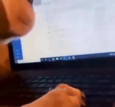 he runnin it thru the algorims!!1!