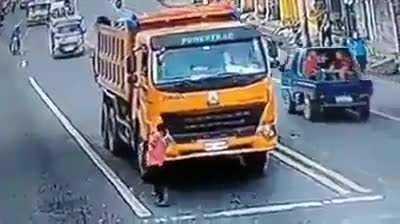 Insurance claim fraud a truck