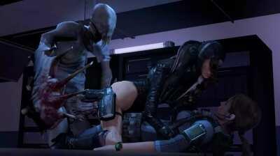 Jessica Sherawat forcing Jill to watch her get fucked by an Ooze monster (Wampa3D)