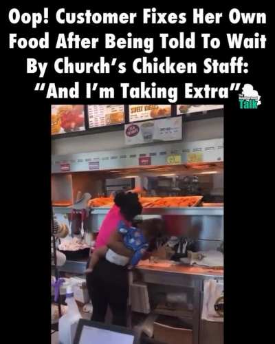 Woman freaks out over having to wait for food
