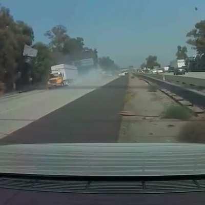 Idiot does idiot lane change and causes accident