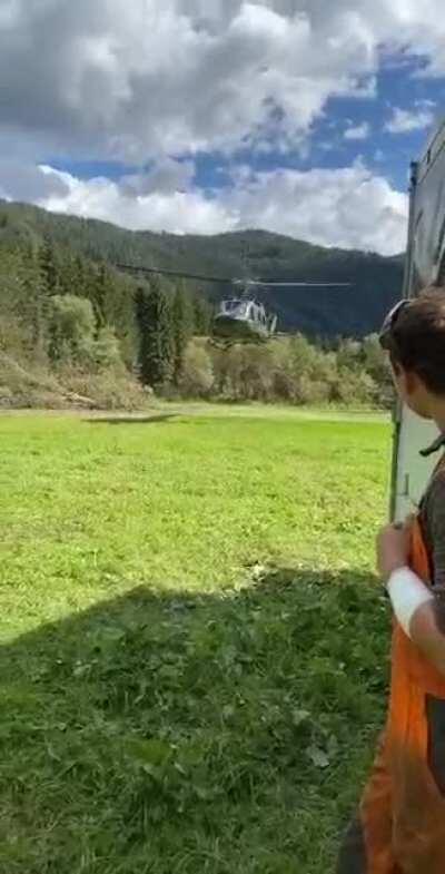 Watch the chopper closely