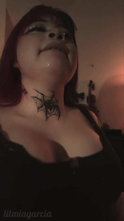 Let me feel you throbbing hard cock between my tits