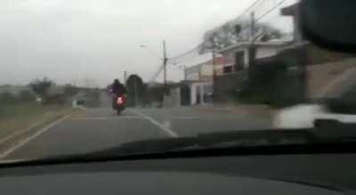 Police dashcam. Wait for it