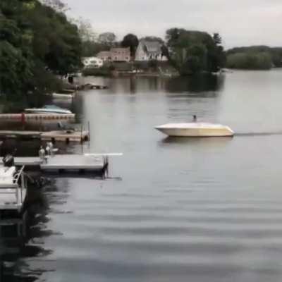 When you ask a novice to dock your boat