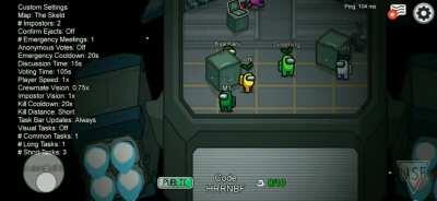 Moonwalk by among us character.